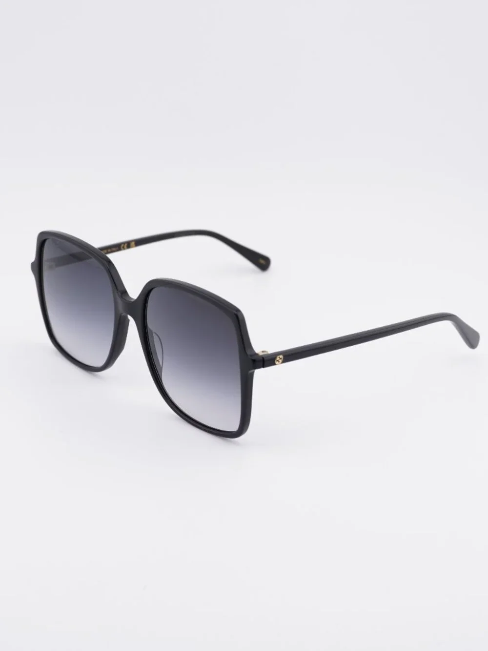 Gucci GG0544S 001 Sunglasses Black Square Frame, Grey Gradient Lenses